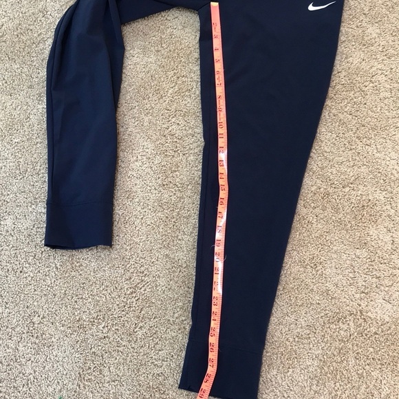New! NIKE Size S Navy mid rise full length tights - Picture 7 of 8